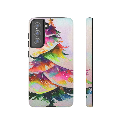 Swooshy Christmas Tree - Impact Resistant Phone Case Samsung Galaxy S21 FE Matte